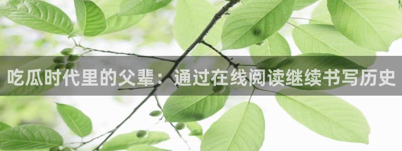 各种网红爆料吃瓜：吃瓜时代里的父辈：通过在线阅读继续书写历史